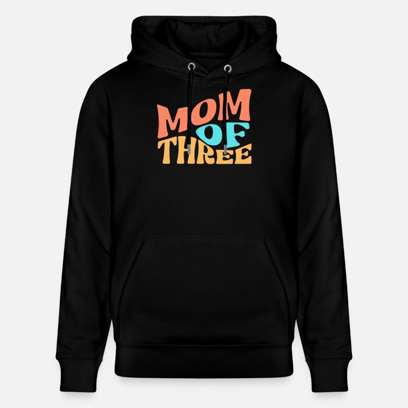 Maman de trois enfants - Sweat à capuche bio CRUISER Stanley/Stella Unisexe - noir