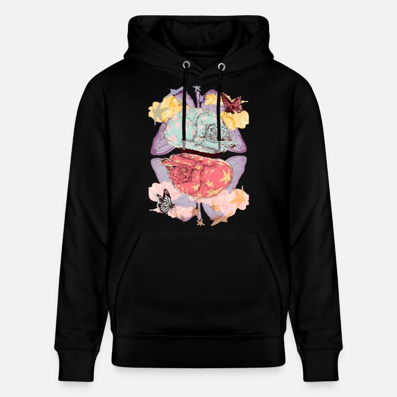 RÊVES DE CHATON - Sweat à capuche bio CRUISER Stanley/Stella Unisexe - noir