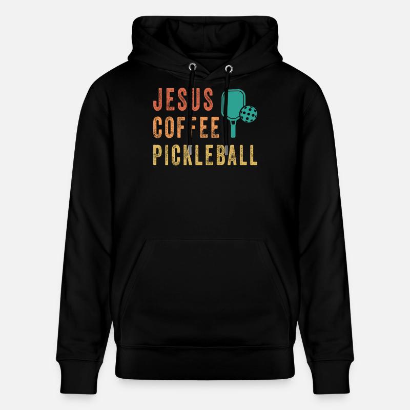 Jesus Coffee Pickleball - Sweat à capuche bio CRUISER Stanley/Stella Unisexe - noir
