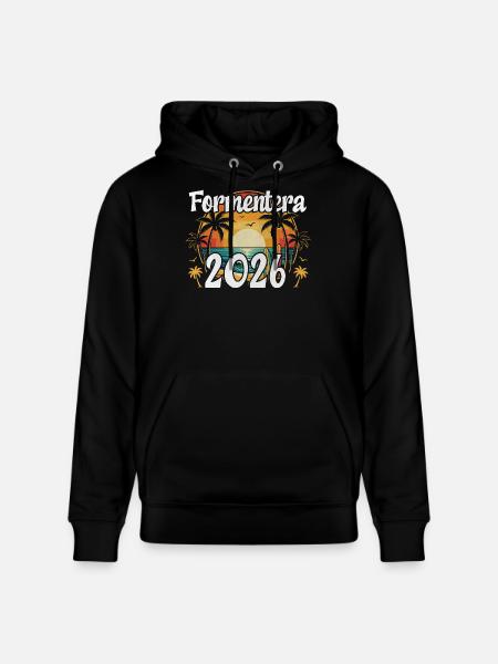 Formentera 2026 - Stanley/Stella Unisex Bio-Hoodie CRUISER - Schwarz