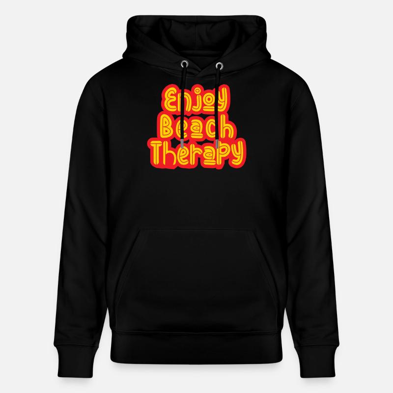 Enjoy Beach Therapy - Stanley/Stella Unisex Bio-Hoodie CRUISER  - Schwarz