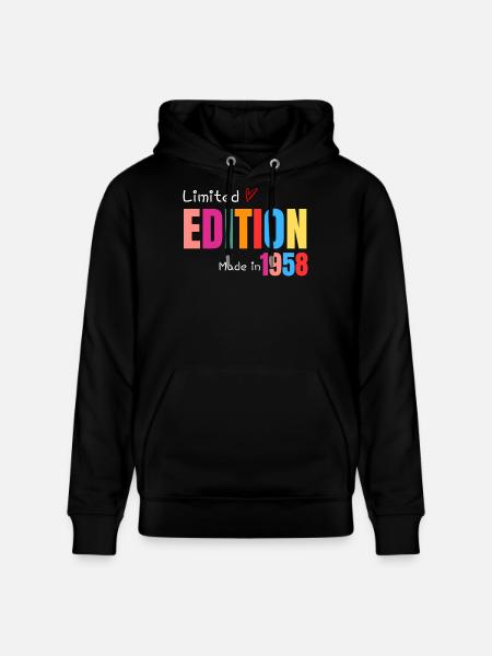 Limited edition Made in 1958 - Sweat à capuche bio CRUISER Stanley/Stella Unisexe - noir