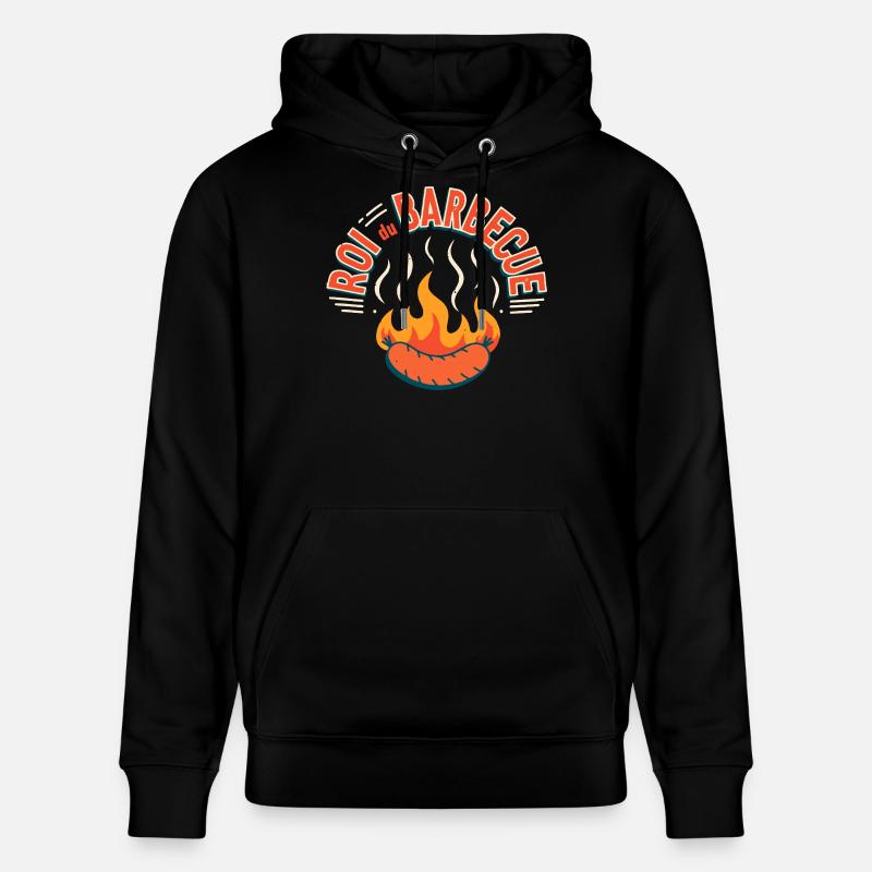 Saucisse en Feu Barbecue - Sweat à capuche bio CRUISER Stanley/Stella Unisexe - noir