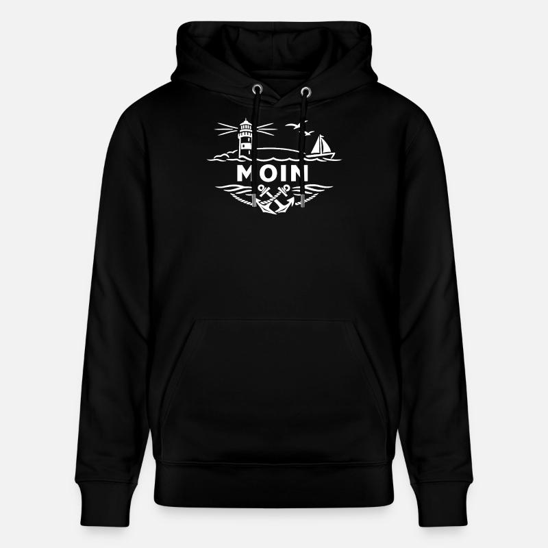 Moin Anker Logo - Sweat à capuche bio CRUISER Stanley/Stella Unisexe - noir