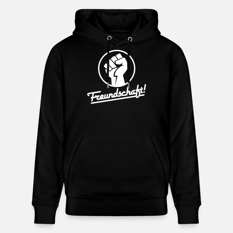 Freundschaft v.2 (Farbe änderbar) - Stanley/Stella Unisex Bio-Hoodie CRUISER  - Schwarz