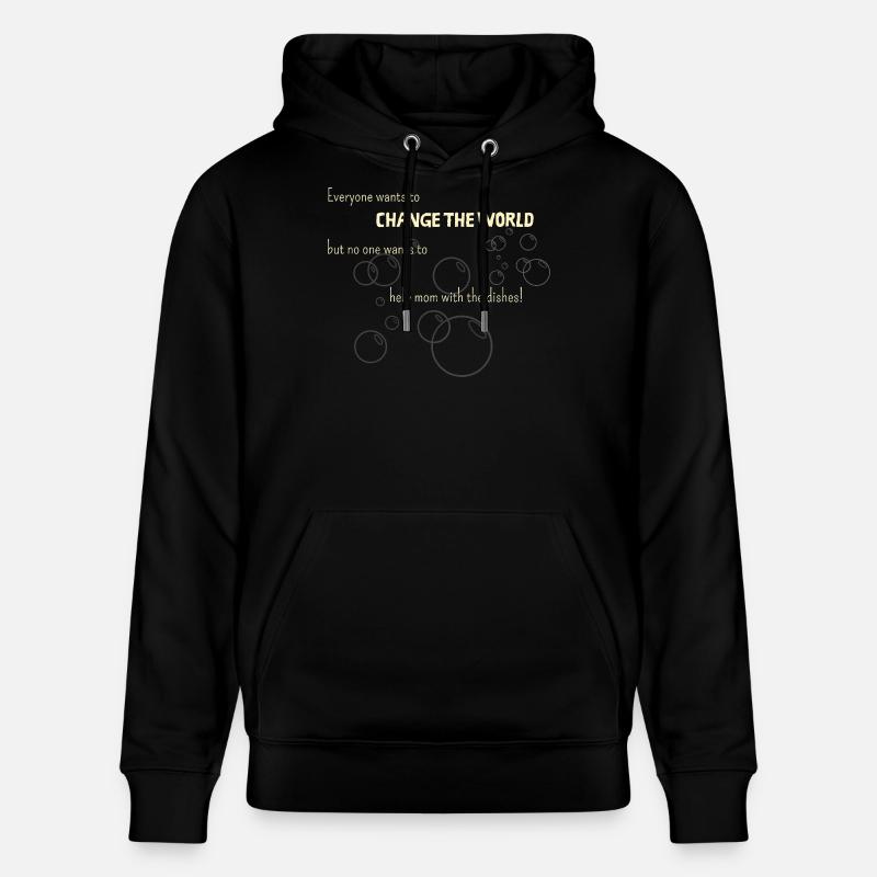 Un bienfaiteur sans amour maternel ;) - Sweat à capuche bio CRUISER Stanley/Stella Unisexe - noir