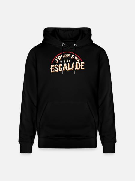 J'peux pas j'ai escalade - Sweat à capuche bio CRUISER Stanley/Stella Unisexe - noir