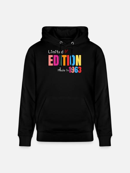 Limited edition Made in 1963 - Sweat à capuche bio CRUISER Stanley/Stella Unisexe - noir