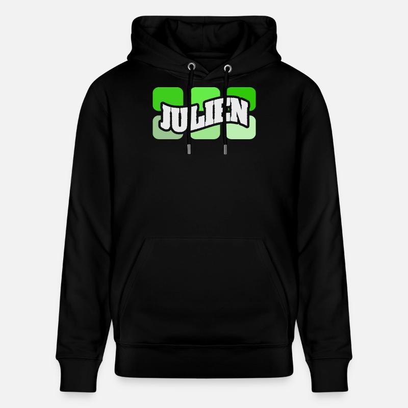 Logo néon Julien Graffiti - Sweat à capuche bio CRUISER Stanley/Stella Unisexe - noir