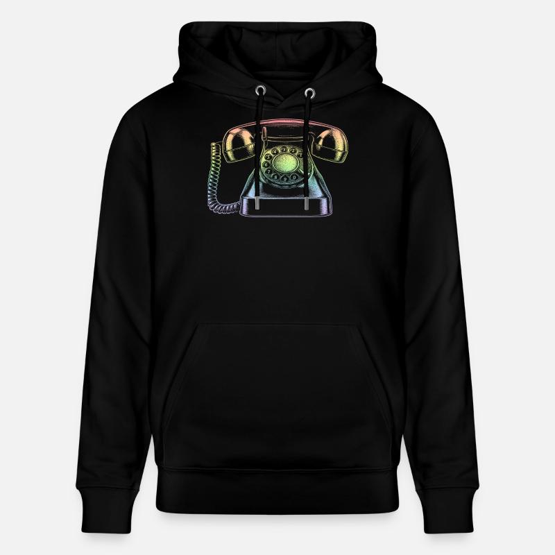 Telefon - Stanley/Stella Unisex Bio-Hoodie CRUISER  - Schwarz