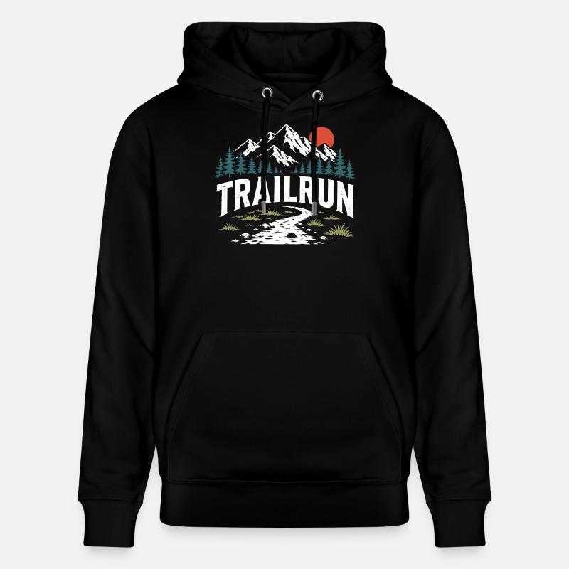 course sur sentier - Sweat à capuche bio CRUISER Stanley/Stella Unisexe - noir