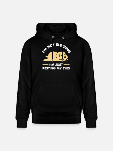 Just Resting My Eyes - Stanley/Stella CRUISER Unisex Organic Hoodie - black