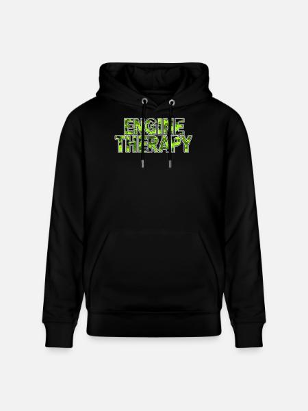 Car Tuning Motiv Engine Therapy Green - Stanley/Stella CRUISER Unisex Organic Hoodie - black