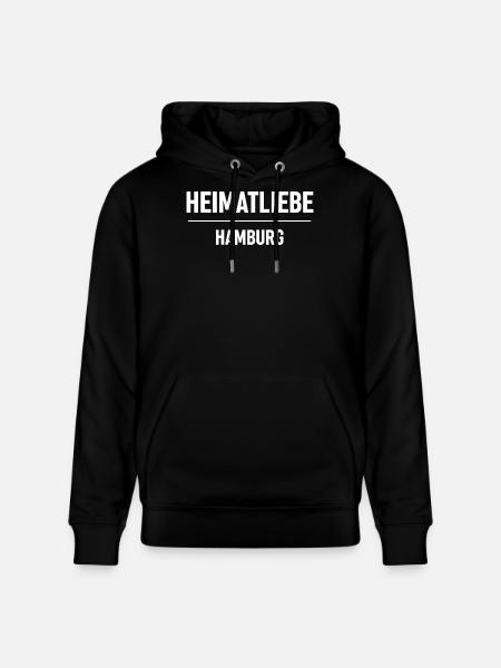Heimatliebe Hamburg - Stanley/Stella Unisex Bio-Hoodie CRUISER  - Schwarz