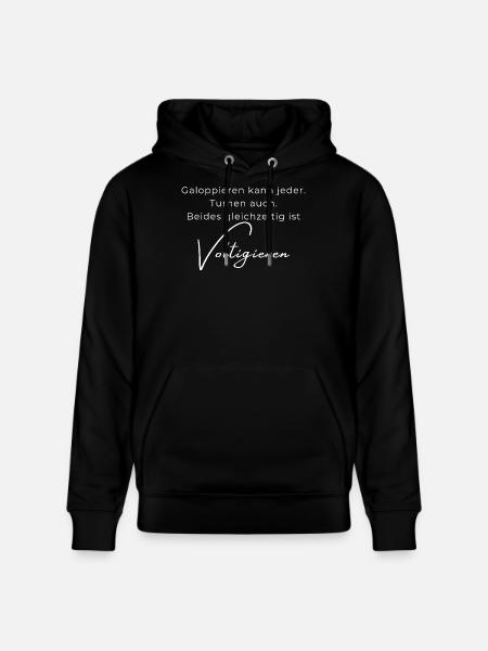 Voltigieren Spruch – Geschenk für Voltigierer - Stanley/Stella Unisex Bio-Hoodie CRUISER  - Schwarz