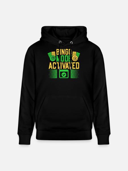 Bingo Mode Bingo Bingo activé - Sweat à capuche bio CRUISER Stanley/Stella Unisexe - noir