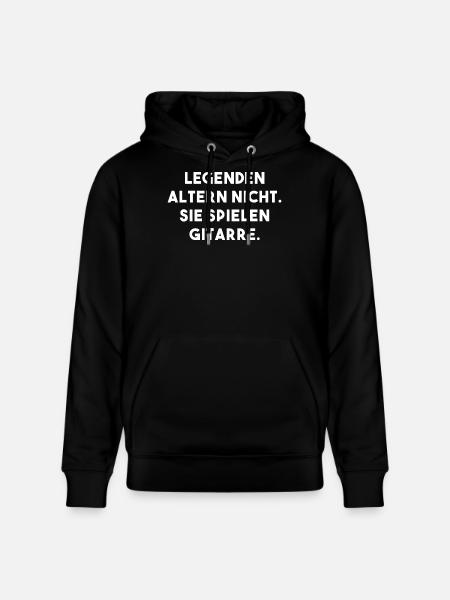 Gitarre Legende - Stanley/Stella Unisex Bio-Hoodie CRUISER - Schwarz
