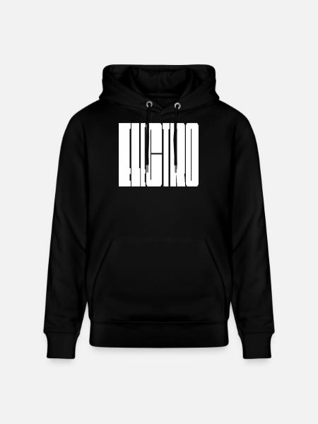 Electro-Musik, kühnes Logodesign - Stanley/Stella Unisex Bio-Hoodie CRUISER - Schwarz