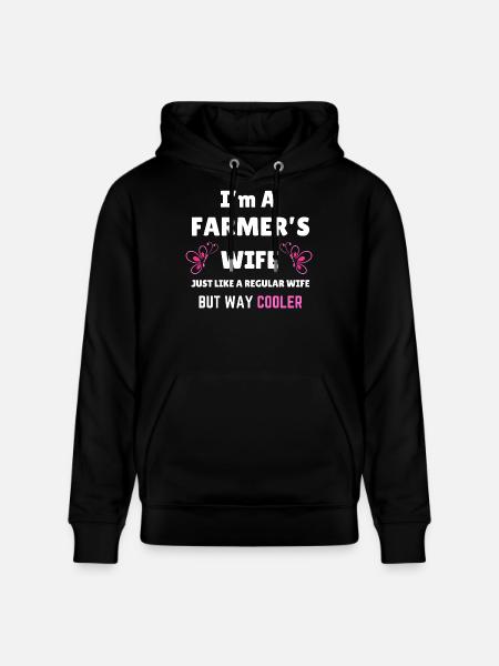 Bauernfrau rustikales Landdesign - Stanley/Stella Unisex Bio-Hoodie CRUISER - Schwarz