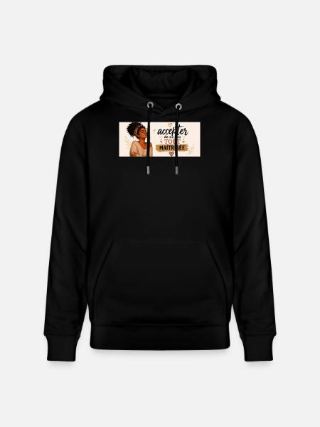 Accepter de ne pas tout maîtriser - Sweat à capuche bio CRUISER Stanley/Stella Unisexe - noir