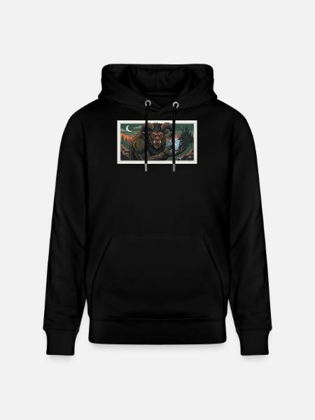 beast with a frozen heart - Stanley/Stella CRUISER Unisex Organic Hoodie - black