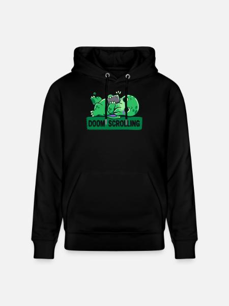 Doom Scrolling - Stanley/Stella CRUISER Unisex Organic Hoodie - black