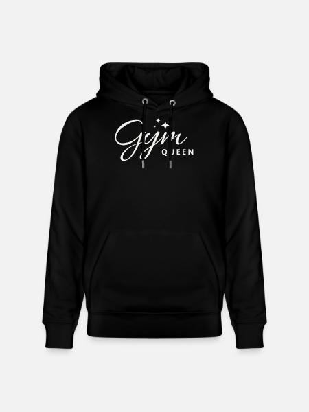 Gym Queen Script Frauenfitnessstudio Mädchen-Workout - Stanley/Stella Unisex Bio-Hoodie CRUISER  - Schwarz
