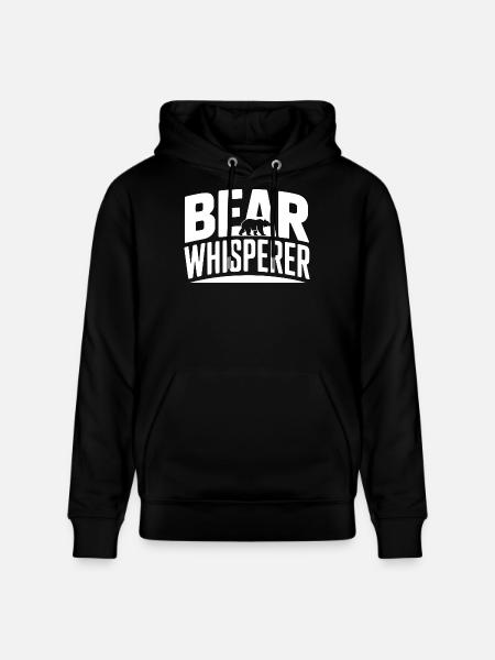 Bear Whisperer - Stanley/Stella CRUISER Unisex Organic Hoodie - black