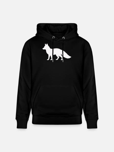 fuchs_silhouette_tier- - Stanley/Stella CRUISER Unisex Organic Hoodie - black