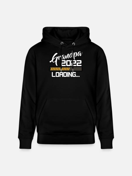 Grandpa Loading 2022 - Stanley/Stella CRUISER Unisex Organic Hoodie - black