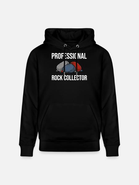 Professional Stones Collector Gift Geology - Stanley/Stella CRUISER Unisex Organic Hoodie - black