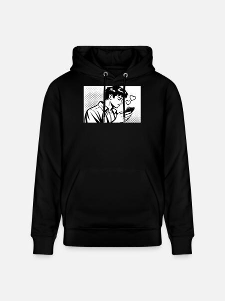 man in love - Stanley/Stella Unisex Bio-Hoodie CRUISER - Schwarz