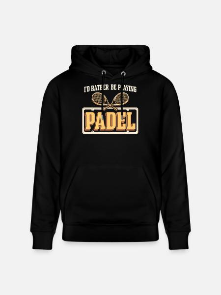 Padel Tennis Retro - Stanley/Stella CRUISER Unisex Organic Hoodie - black