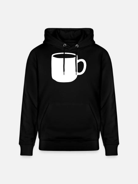 White Mug Gift - Stanley/Stella CRUISER Unisex Organic Hoodie - black
