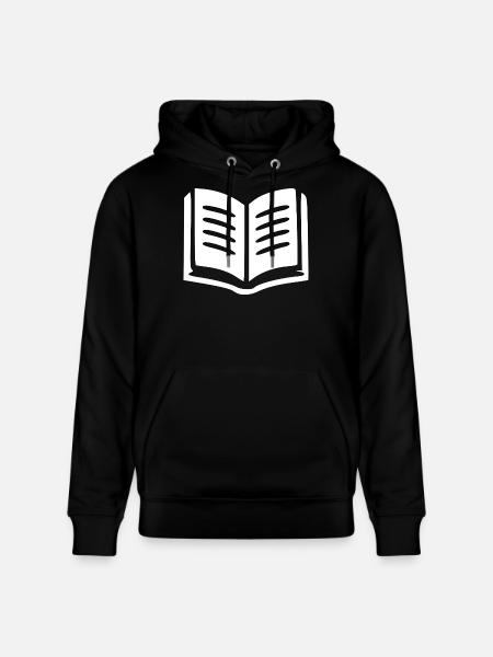 Book Books Reading Gift - Stanley/Stella CRUISER Unisex Organic Hoodie - black
