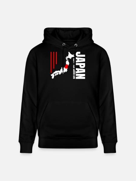 Emigrate to Japan - Stanley/Stella CRUISER Unisex Organic Hoodie - black