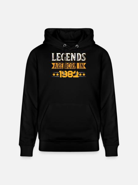 Birthday born in 1982 - Stanley/Stella CRUISER Unisex Organic Hoodie - black