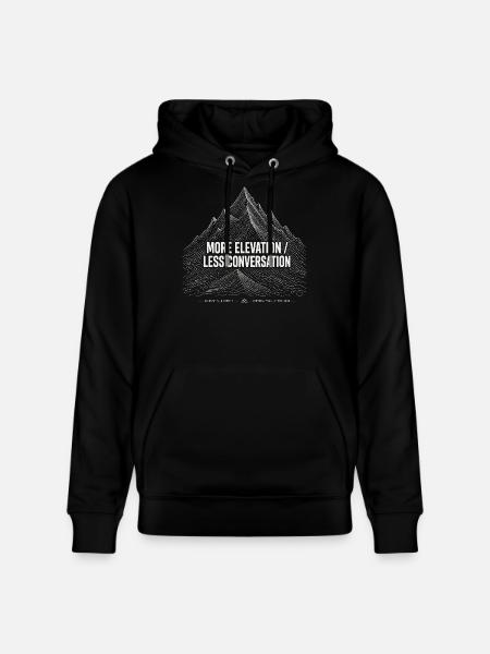 More Elevation Hiking - Stanley/Stella Unisex Bio-Hoodie CRUISER - Schwarz