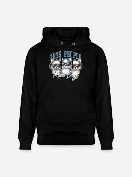 Hunde Spruch - Stanley/Stella Unisex Bio-Hoodie CRUISER - Schwarz