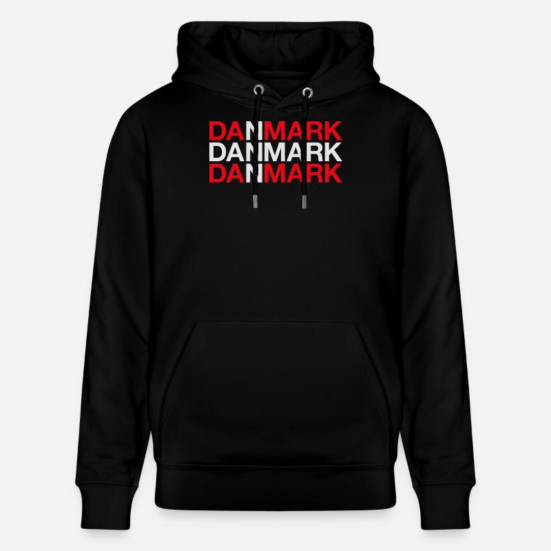 Danemark Danemark Danemark Drapeau - Sweat à capuche bio CRUISER Stanley/Stella Unisexe - noir