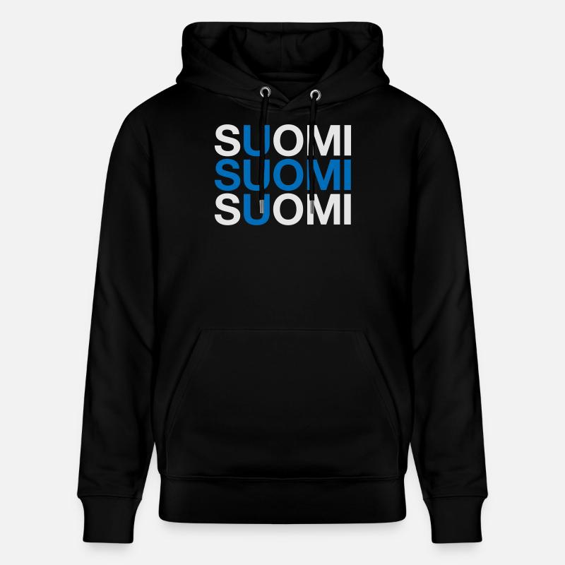 FINLANDE Suomi Drapeau finlandais - Sweat à capuche bio CRUISER Stanley/Stella Unisexe - noir