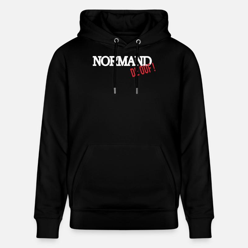 Normand de ouf - Sweat à capuche bio CRUISER Stanley/Stella Unisexe - noir