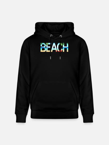 Beach - Stanley/Stella CRUISER Unisex Organic Hoodie - black