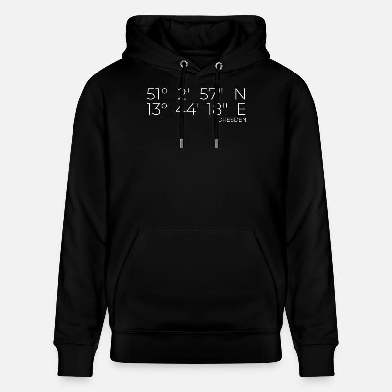 Coordonnées Dresde - Sweat à capuche bio CRUISER Stanley/Stella Unisexe - noir