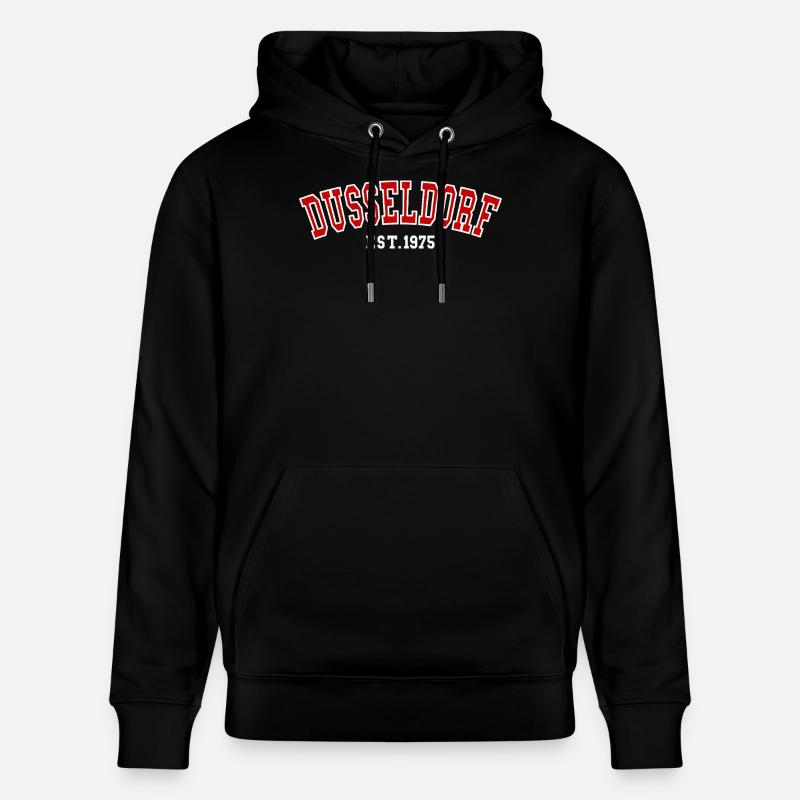 Düsseldorf Est. 1975 - Sweat à capuche bio CRUISER Stanley/Stella Unisexe - noir