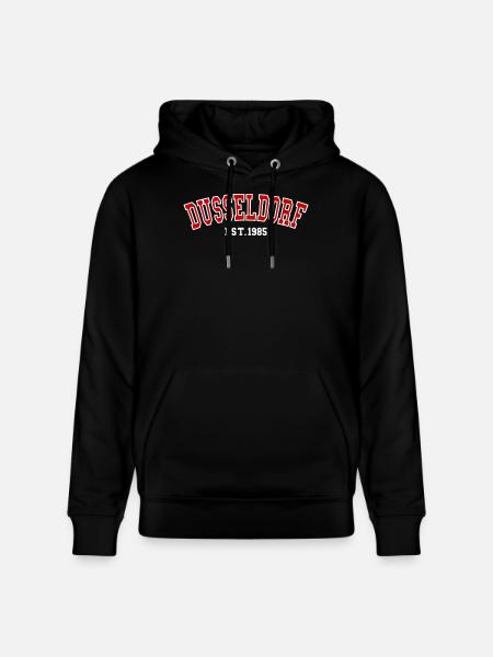 Dusseldorf Est. 1985 - Stanley/Stella CRUISER Unisex Organic Hoodie - black