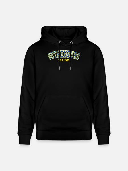Gothenburg Est. 1985 - Stanley/Stella CRUISER Unisex Organic Hoodie - black
