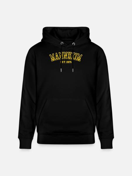 Mannheim Est 1975 - Stanley/Stella CRUISER Unisex Organic Hoodie - black