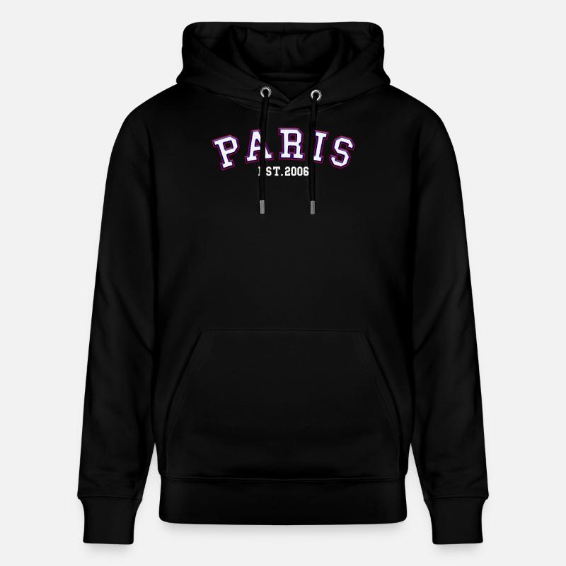 Paris Est. 2006 - Sweat à capuche bio CRUISER Stanley/Stella Unisexe - noir