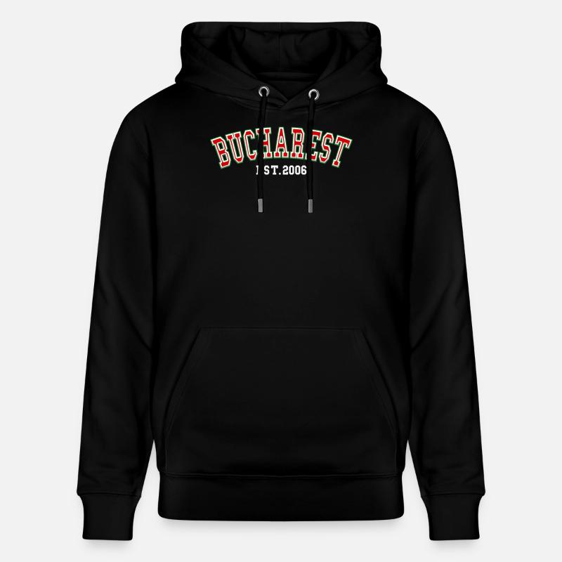 Bucarest Est. 2006 - Sweat à capuche bio CRUISER Stanley/Stella Unisexe - noir